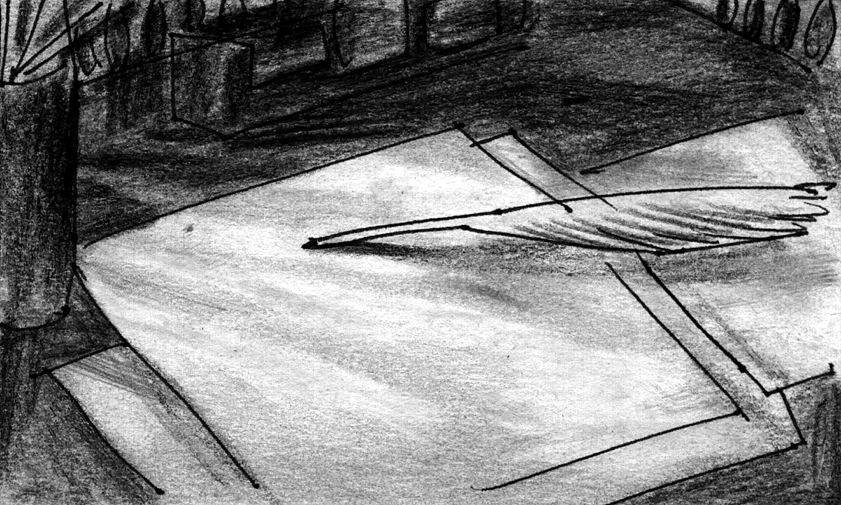 Writing desk from above