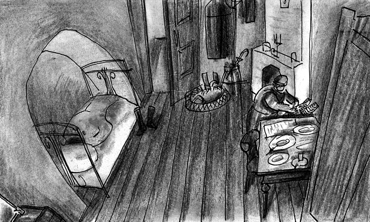 Mavra throws newspaper