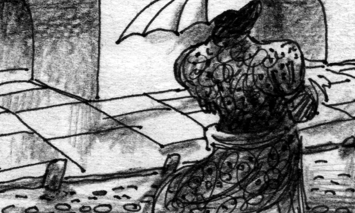 Young woman's behind - POV