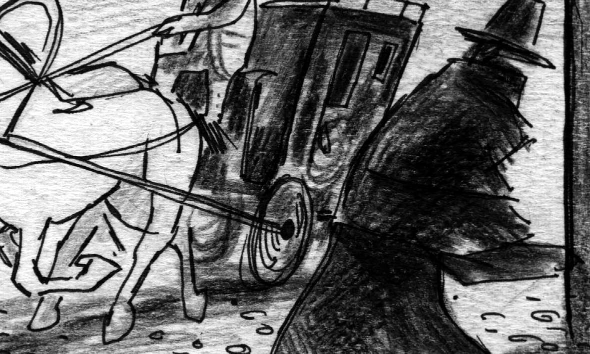 Poprishchin runs from carriage