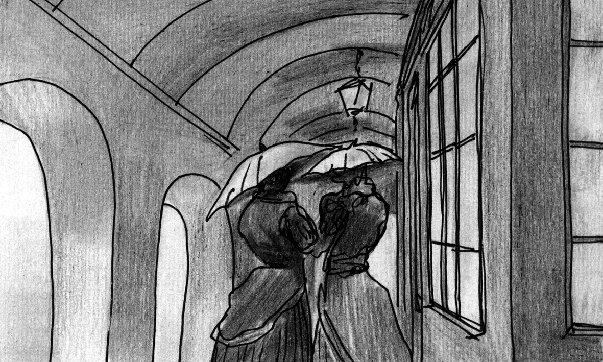 Madgie and Fido sniffing