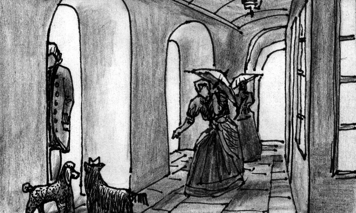 Poprishchin at side window