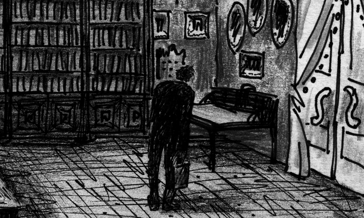 Poprishchin's expression changes