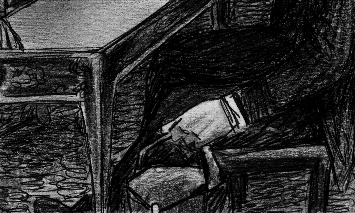 Poprishchin crosses to desk