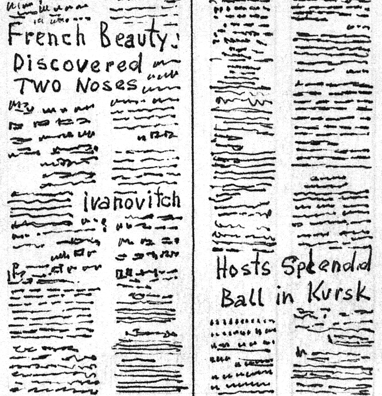 Close-up newspaper articles