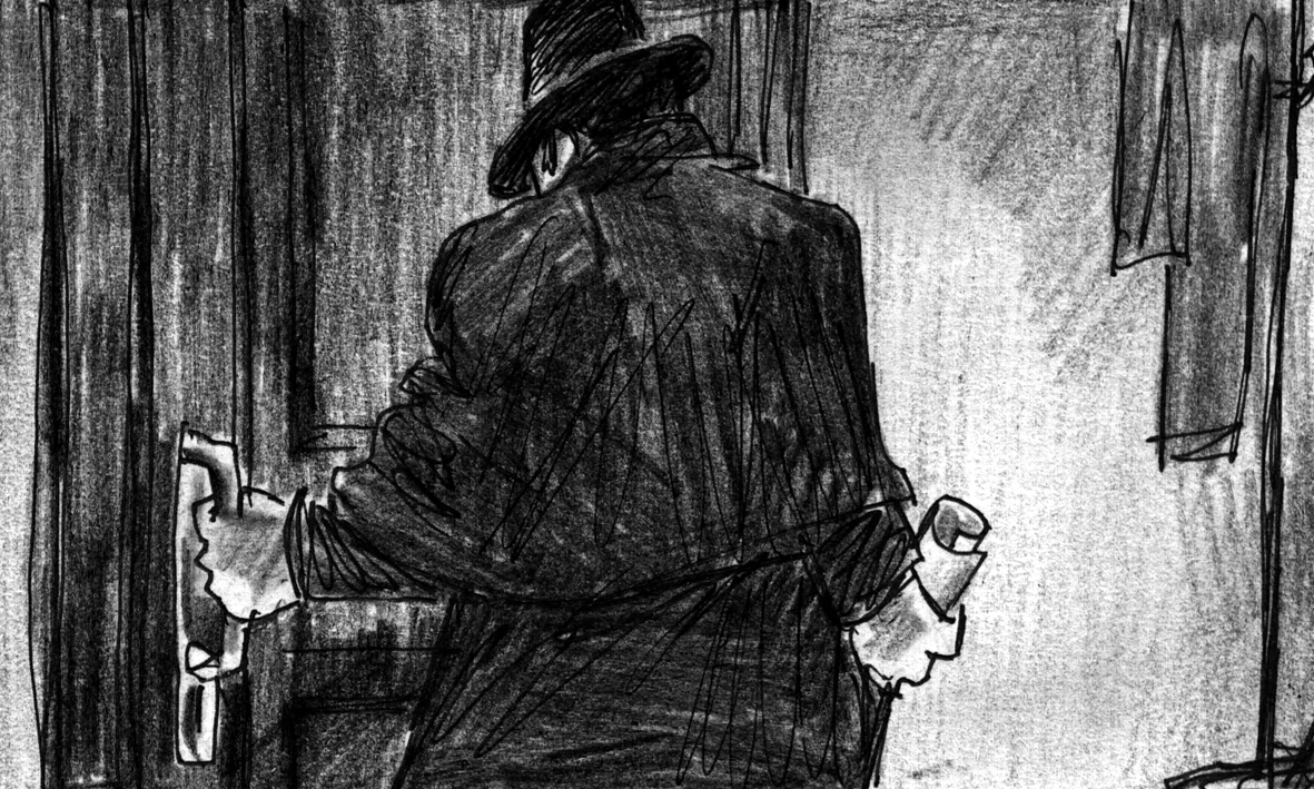 Poprishchin puts on overcoat