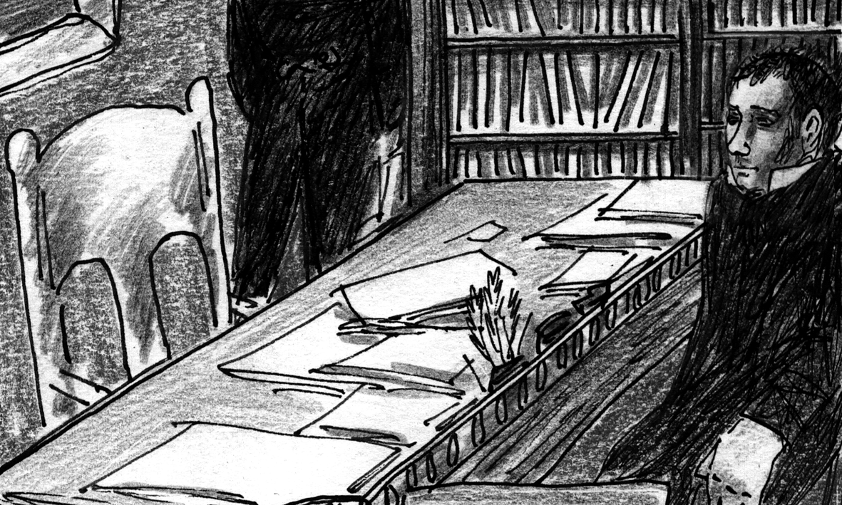 Tear forms in Poprishchin's face