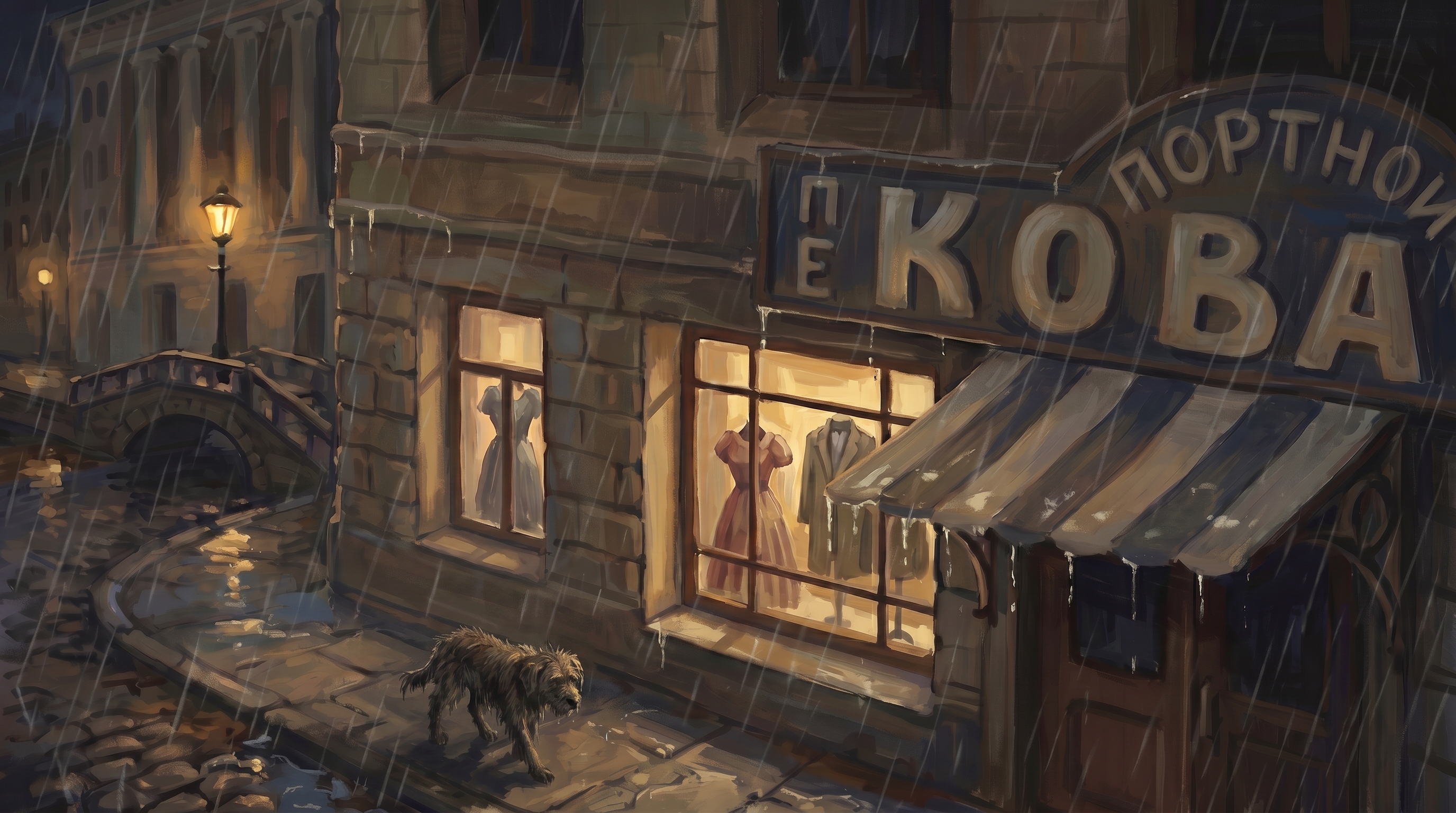 Tailor's shop window