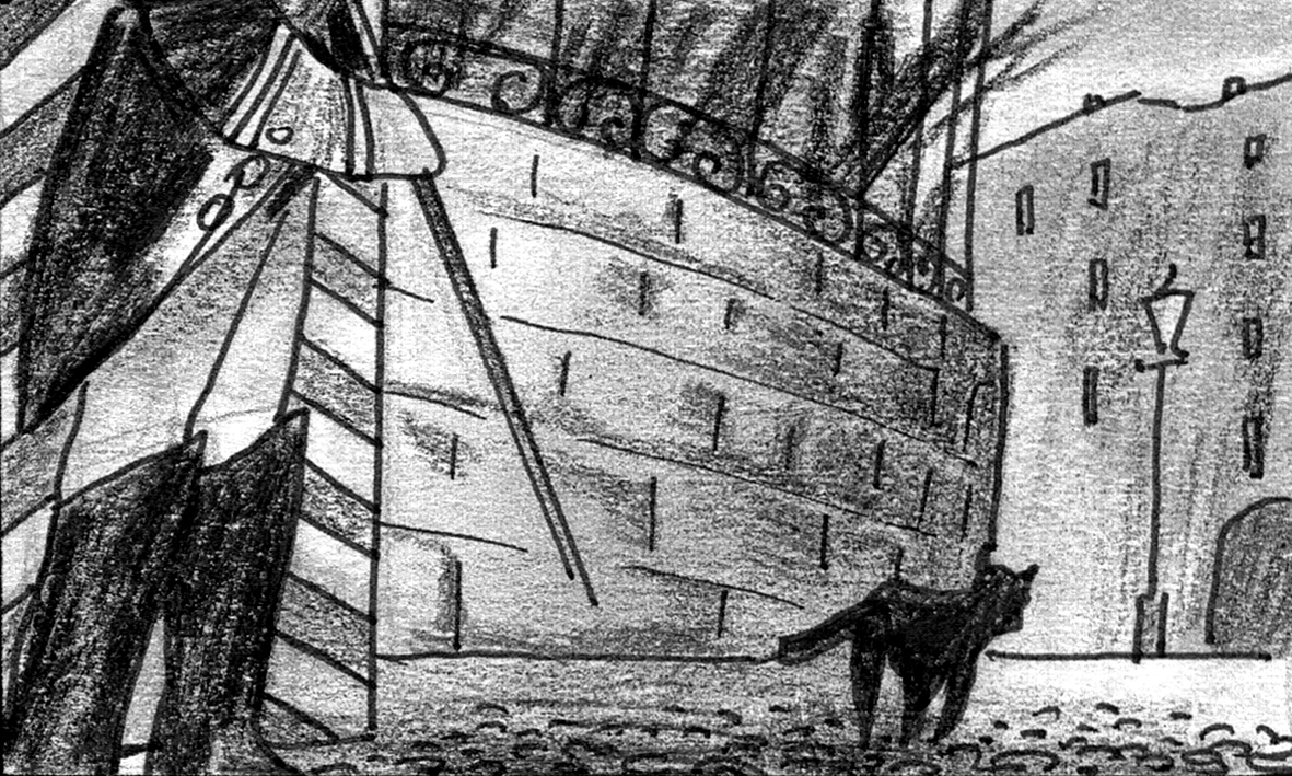 Mongrel walks away dejected